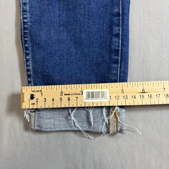 Madewell 10" High Rise Skinny Jeans Women's Size 27P Stretch Denim 28x23 Crop - Picture 2 of 8